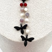 Image 4 of Hibiscus & Bee Necklace