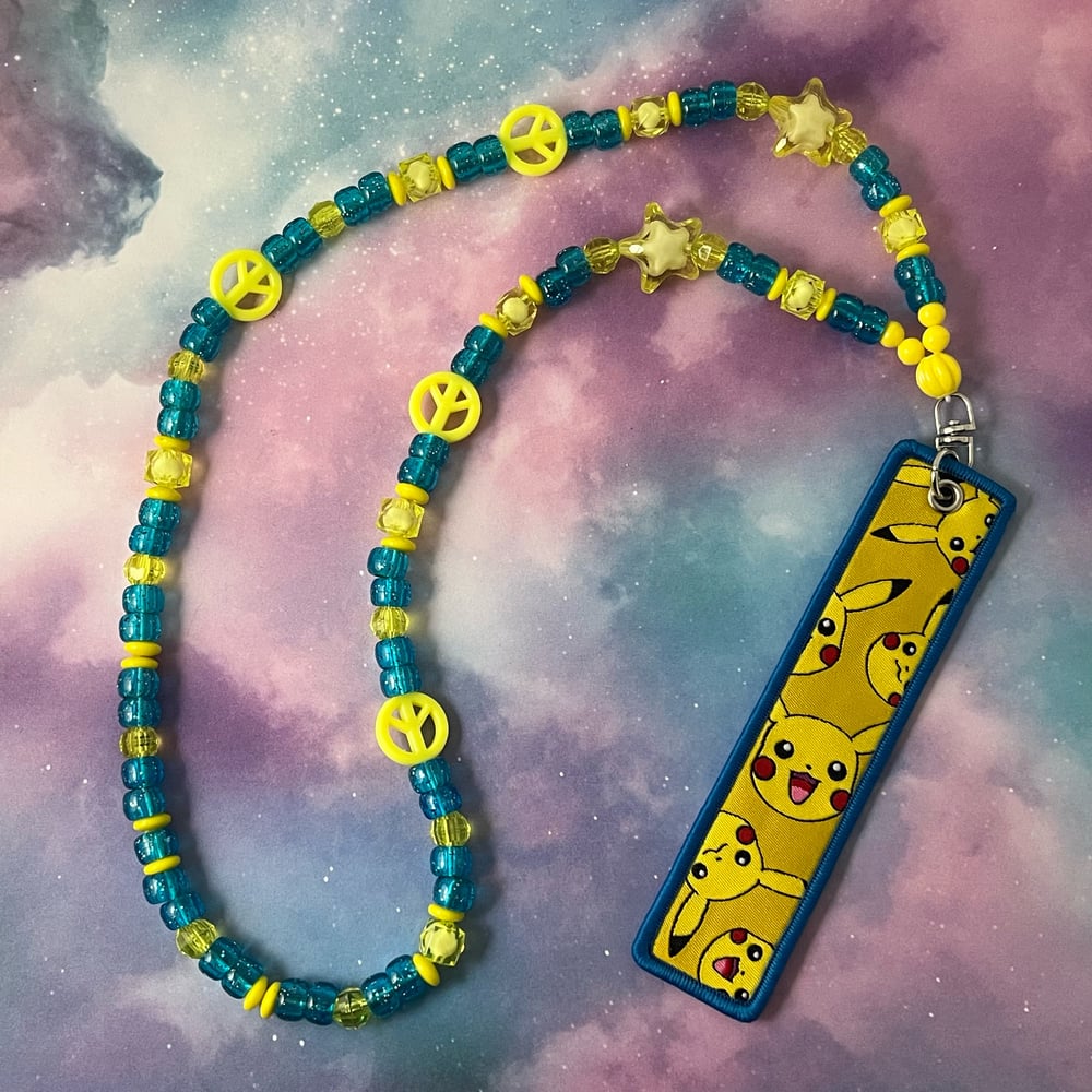 Image of Pikachu Spinner Kandi Necklace