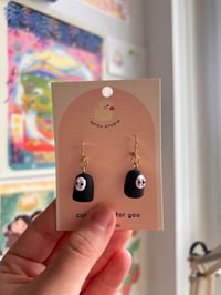 Image 5 of Ghubli Dangle Earrings: No face, Calcifer, White Totoro, or Soot Sprite