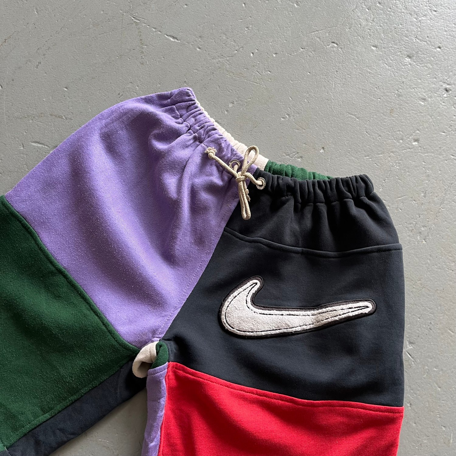 Image of Nike rework shorts size medium big swoosh 