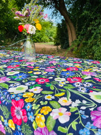 Image 1 of Tablecloth - Midnight Floral (navy)