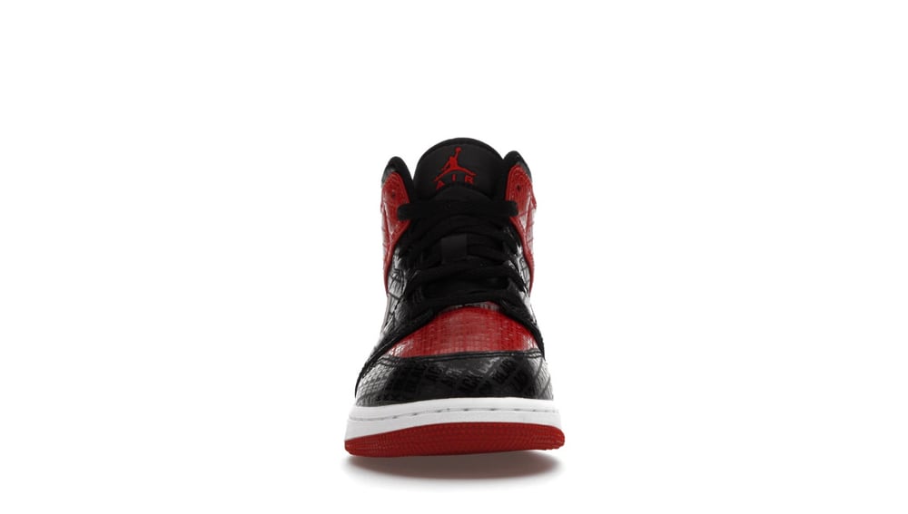 Image of Jordan 1 Mid "Bred Text"