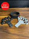 2 IN 1 SILICONE GRIPSTER FINGER HAND GRIP STRENGTHENER