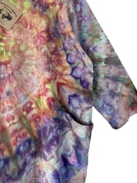 Image 5 of S Cotton Woven Forager Top in Warm Spiral Ice Dye