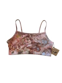 Image 2 of XL/XXL (42) Cotton-Blend Strappy Bralette in Mojave Watercolor Ice Dye