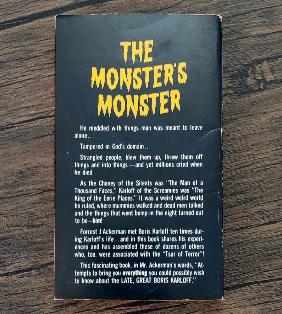 Boris Karloff - The Frankenscience Monster, edited by Forrest J. Ackerman