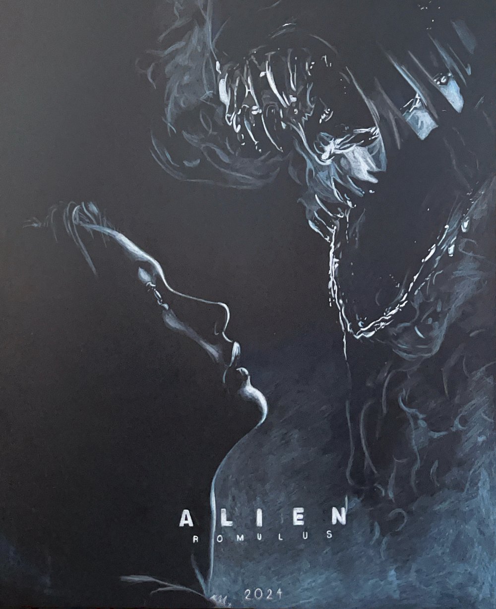 Image of “Whatever comes, we’ll face it.” ALIEN: ROMULUS Art Print