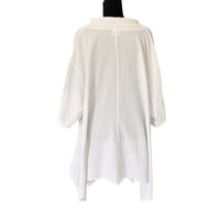 Image 2 of Oh My Gauze White Cotton V Neck Oversize Tunic Top -XXL -Beach Boho