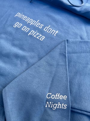 Image of No Pineapples Columbia Blue Hoodie