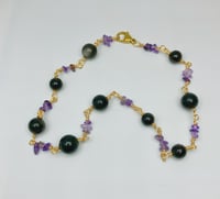 Image 2 of Obsidian Amethyst  Choker •  Shielding and Protective