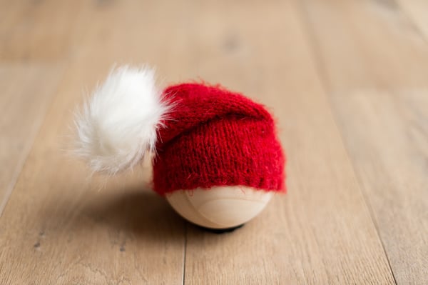 Image of Christmas Red Slouchy Bonnet 