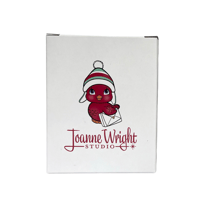 Image 2 of Retro Cardinal Christmas Tree Ornament