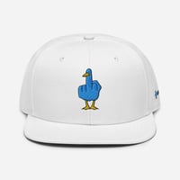 Image 1 of Birdflip® white snapback hat