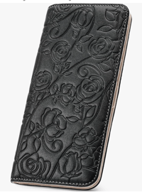Slim Signature Rose Wallet