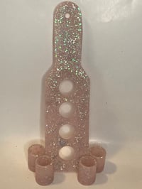 Image 1 of Shot Glass Tray Set Ice Pink