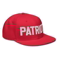 Image 5 of PATRIOT Red and White Snapback Hat from PatriotsCo.com