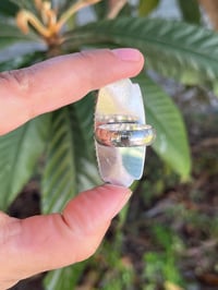 Image 4 of Sterling Silver Beaded Abalone Ring 8.5