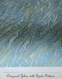 Marbled Paper Bleu de Provence