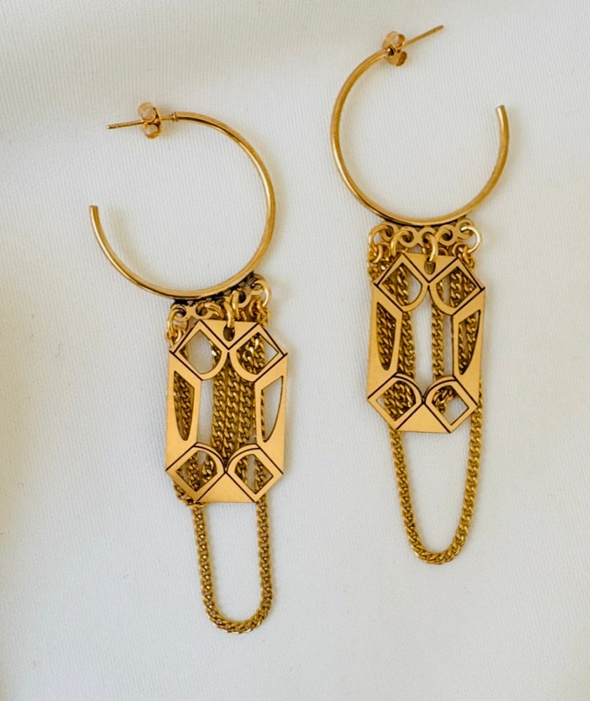 Image of Créole XL Diamant Or