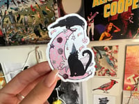 Image 4 of Wizard Cat & Crow - Sticker