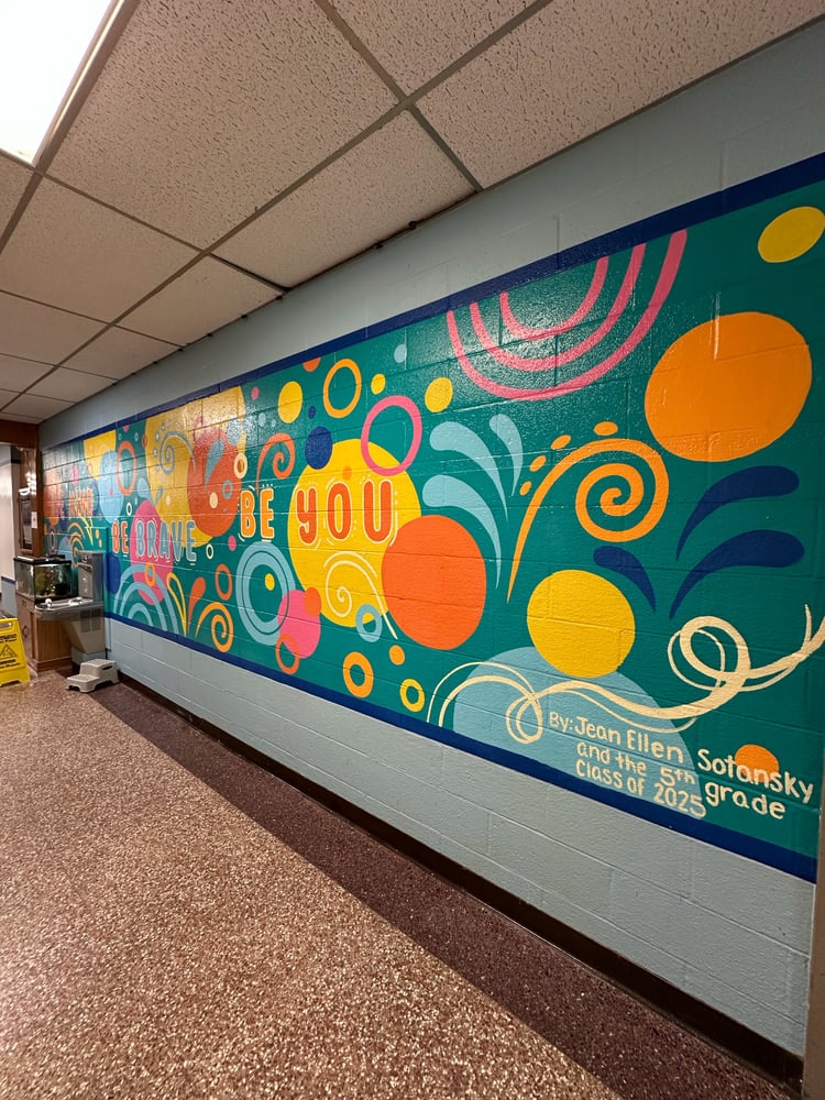 Image of 2025 Caroline Street elementary school mural 