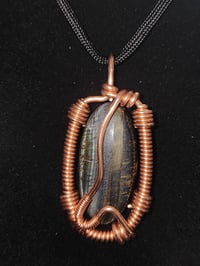 Blue Tiger Eye Pendant #1, Madagascar