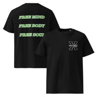 Image 1 of Free X Mind Body Soul x Dark Unisex organic cotton t-shirt 