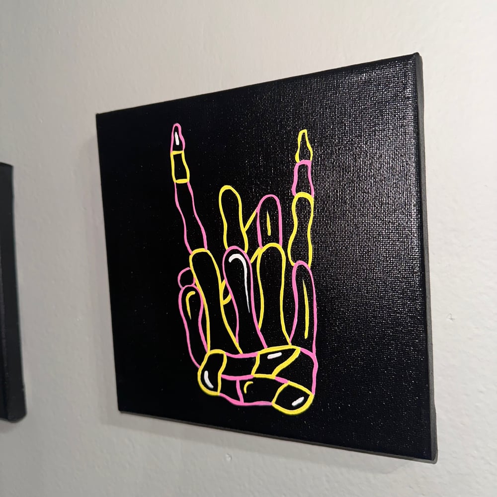 Image of Rock hand canvas
