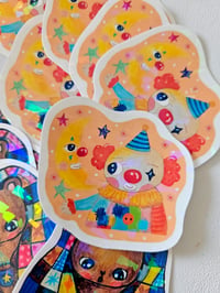 Image 2 of Clown holographic sticker