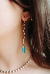 Image 2 of Kingman Turquise Ziggy Earrings 2
