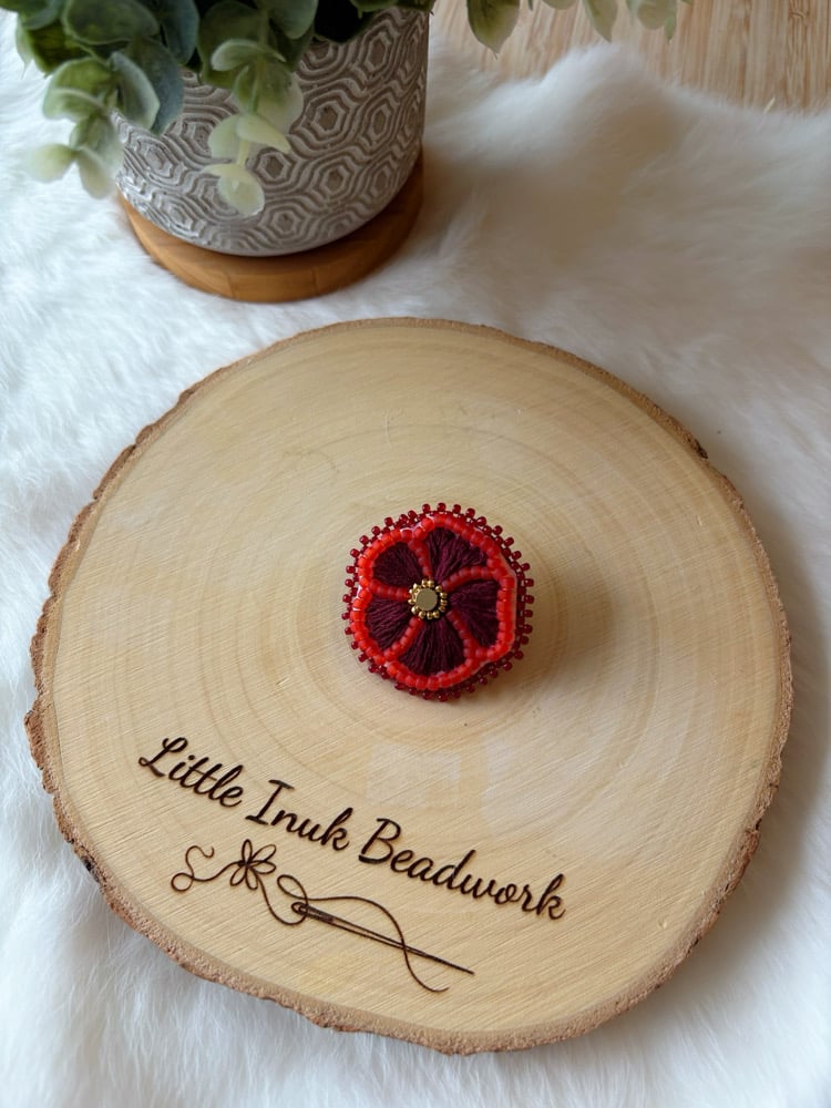 Image of Embroidered Poppy
