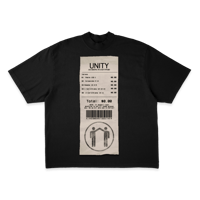 Image 1 of reciept tee (black)