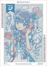 Image 3 of Calling Full Size Diamond Painting by Hiroko