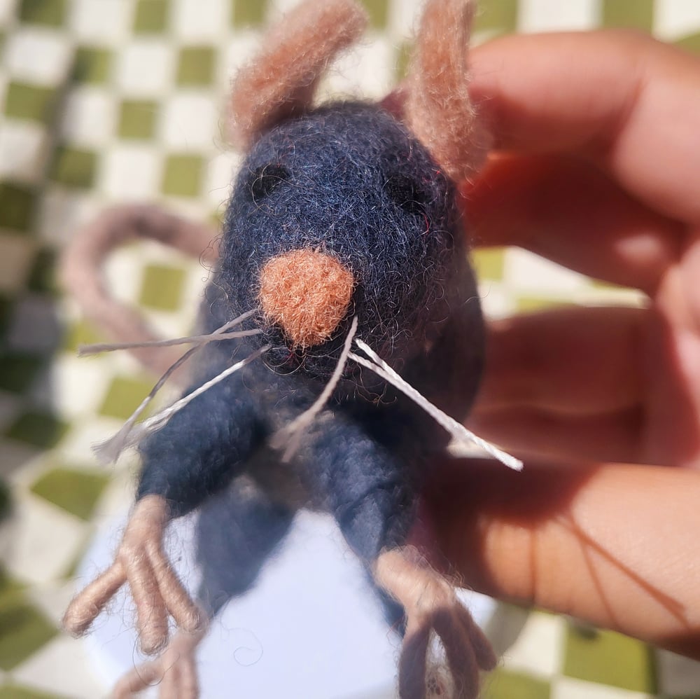 Image of Rodney the Rat fuzzy figurine 🐀 