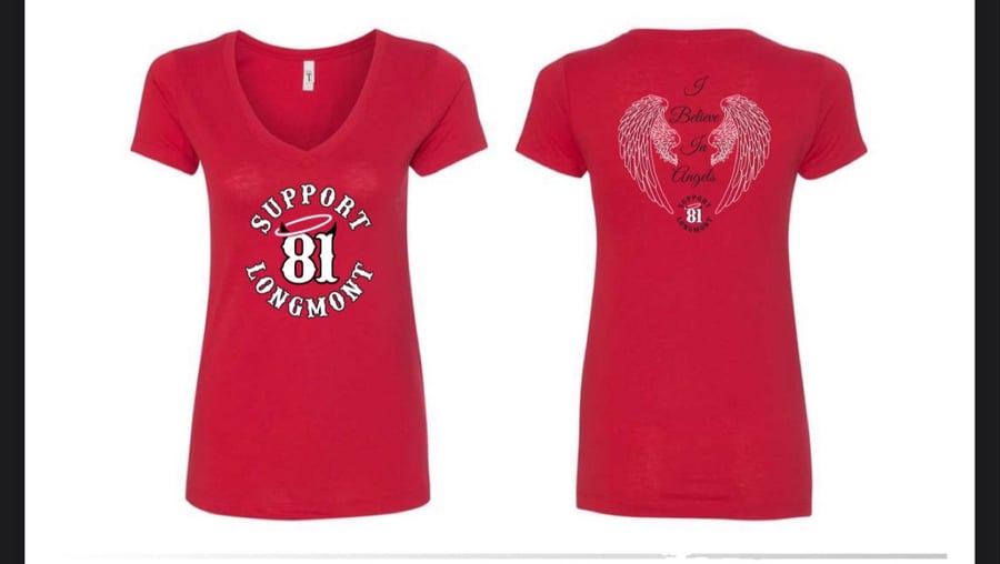 Image of V-NECK Horns n Halo/ Angel Wings (LL-VN-2B)