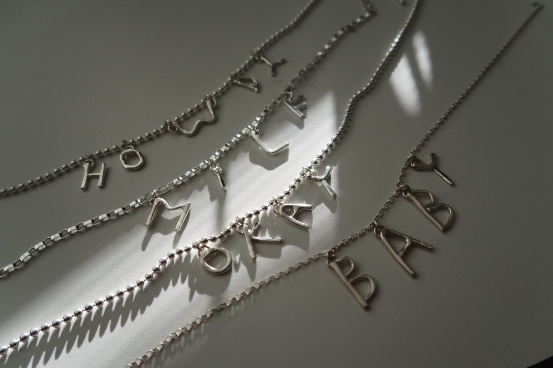 Image of Alphabet Charm Necklace 