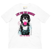Image 2 of FEEL THE MUSIC TEE - LIVE FOR THE MOMENT