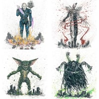 Image 1 of Killer Kaiju 11x14 Selections 1 - Michael, Art, Gremlin, Ghostface