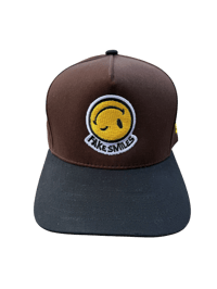 Image 1 of Brown and black Fakesmiles SnapBack 