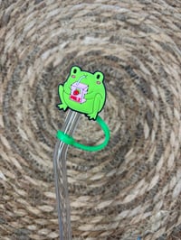 Image 3 of Froggie Straw Toppers