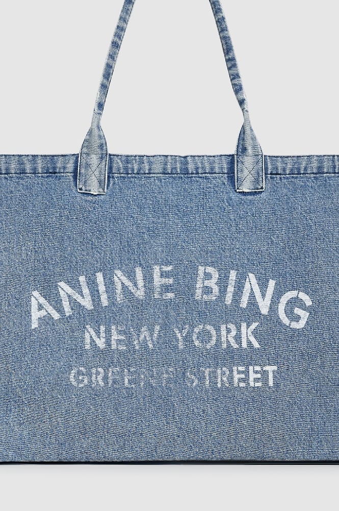 Image of ANINE BING Leo Denim Tote