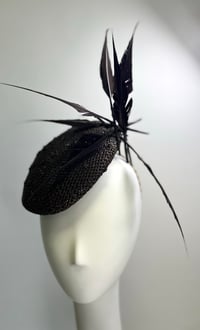 Image 1 of Chocolate brown straw percher 