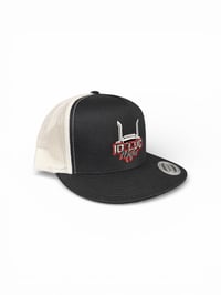 Image 2 of 10LUGMMAFIA trucker hat red center logo 