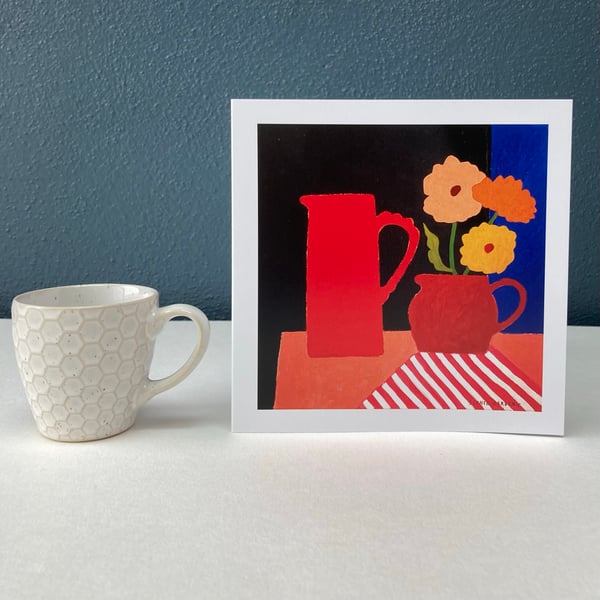 Image of Jugs and Marigolds card