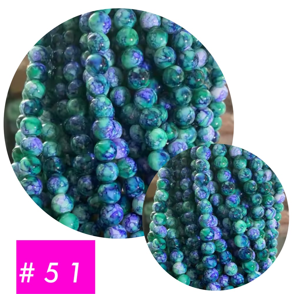 Image of Blue Jean Bead #51