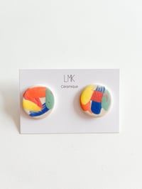 Paire de boucles d'oreilles céramique RONDA PINTA