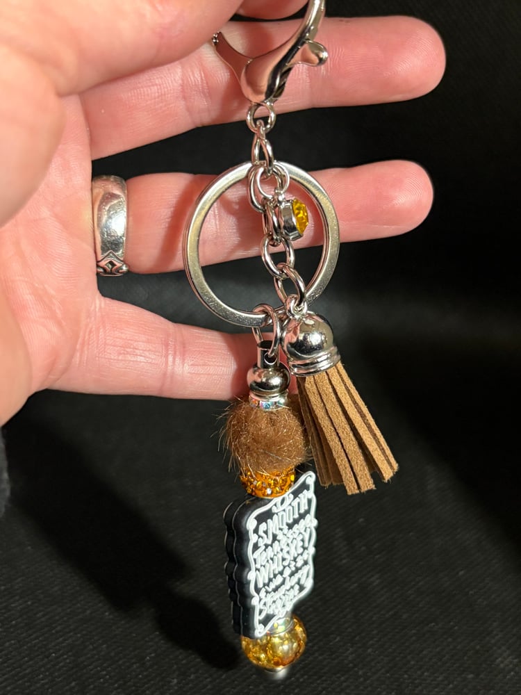 Image of Smooth as Tennessee whiskey Charm Keychain  Car Charm Backpack Bag Purse clip