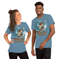 Image 2 of I Ride With Jesus Surfing Unisex t-shirt