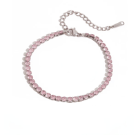 Pink Tennis Bracelet 