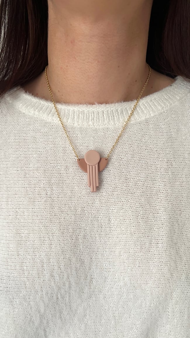 Milano #8 - Collier en laiton doré à l'or fin 24K